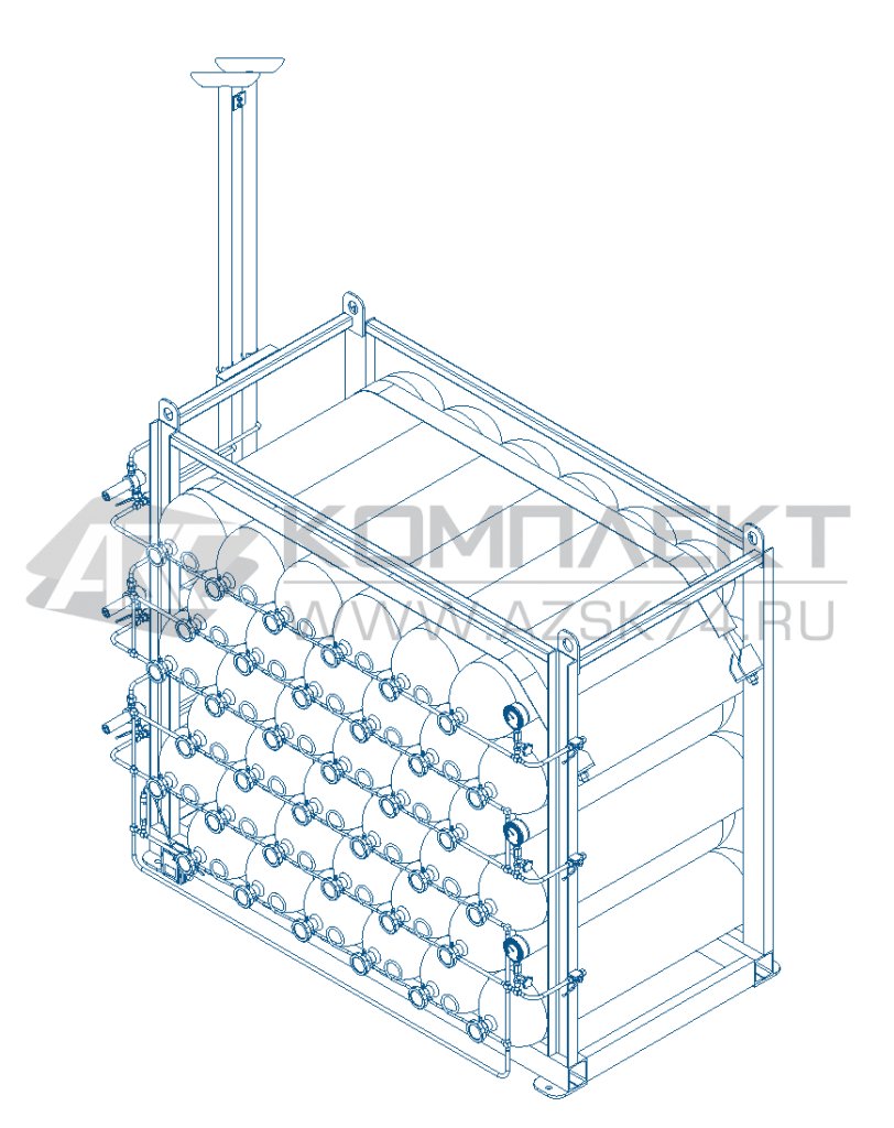 Блок аккумуляторов газа
